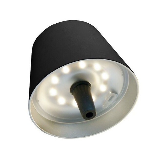 Sompex TOP 2.0 oplaadbare RGB fleslamp, zwart