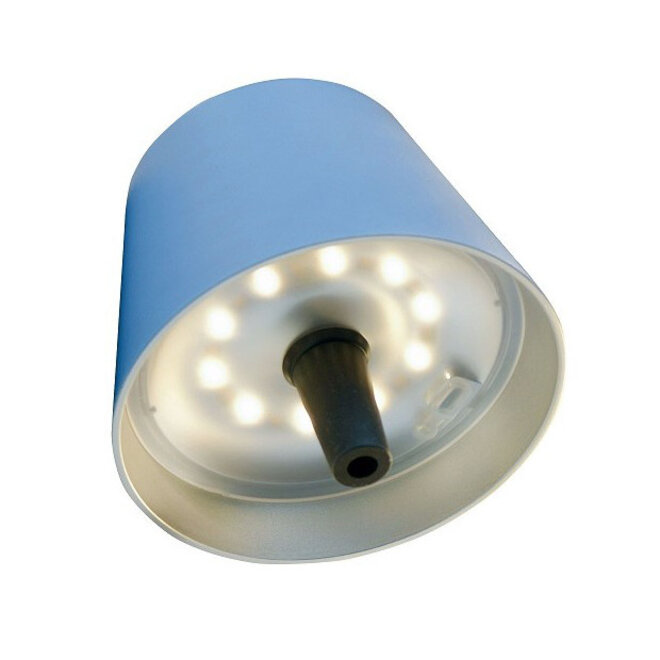 Sompex TOP 2.0 oplaadbare RGB fleslamp, blauw