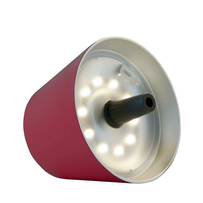 Sompex TOP 2.0 oplaadbare RGB fleslamp, bordeaux