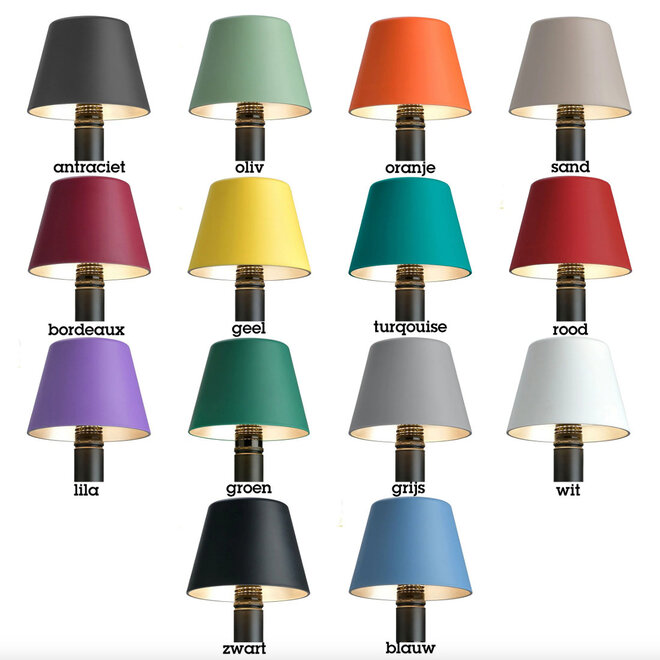 Sompex TOP 2.0 oplaadbare RGB fleslamp, bordeaux