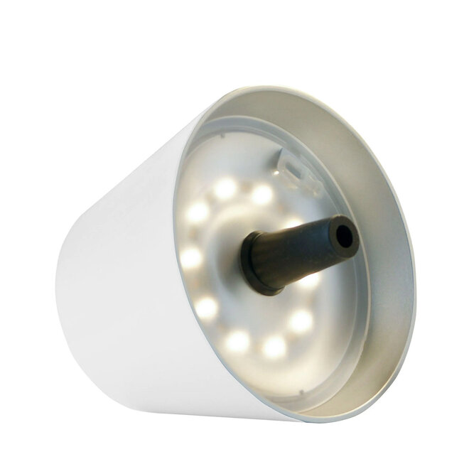 Sompex TOP 2.0 oplaadbare RGB fleslamp, wit