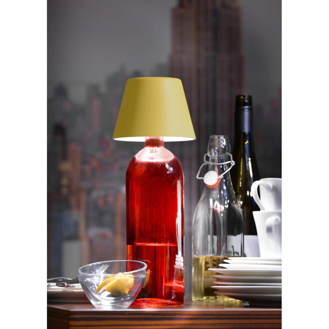 Sompex TOP 2.0 oplaadbare RGB fleslamp, geel