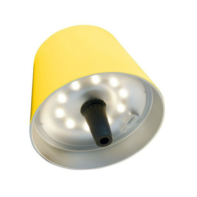 Sompex TOP 2.0 oplaadbare RGB fleslamp, geel