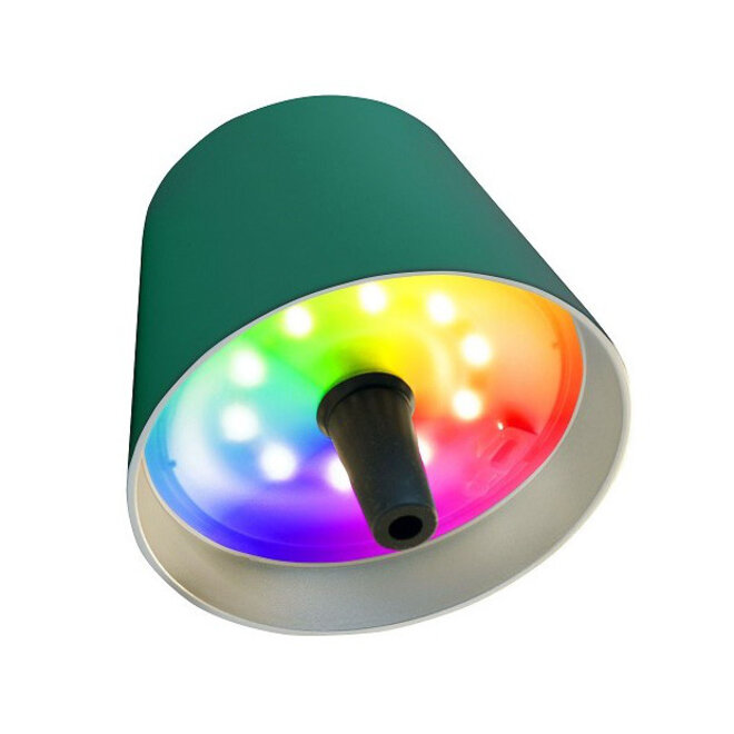 Sompex TOP 2.0 oplaadbare RGB fleslamp, groen