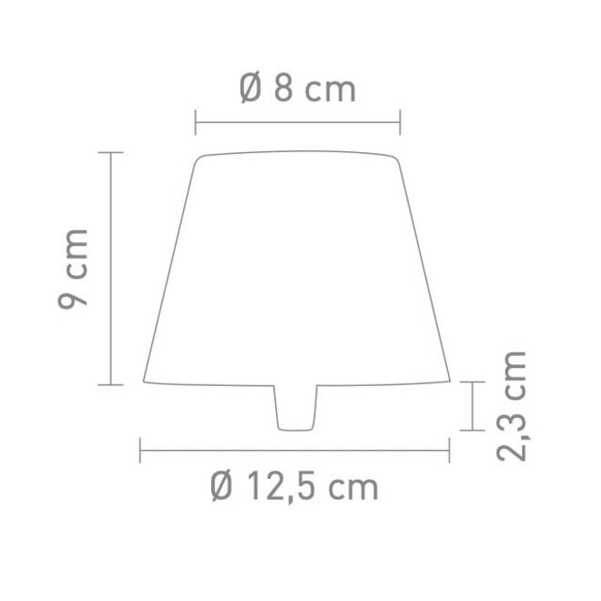 Sompex TOP 2.0 oplaadbare RGB fleslamp, zand