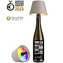 Sompex TOP 2.0 oplaadbare RGB fleslamp, zand