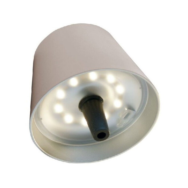 Sompex TOP 2.0 oplaadbare RGB fleslamp, zand