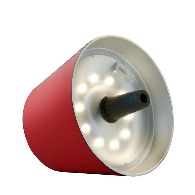Sompex TOP 2.0 oplaadbare RGB fleslamp, rood