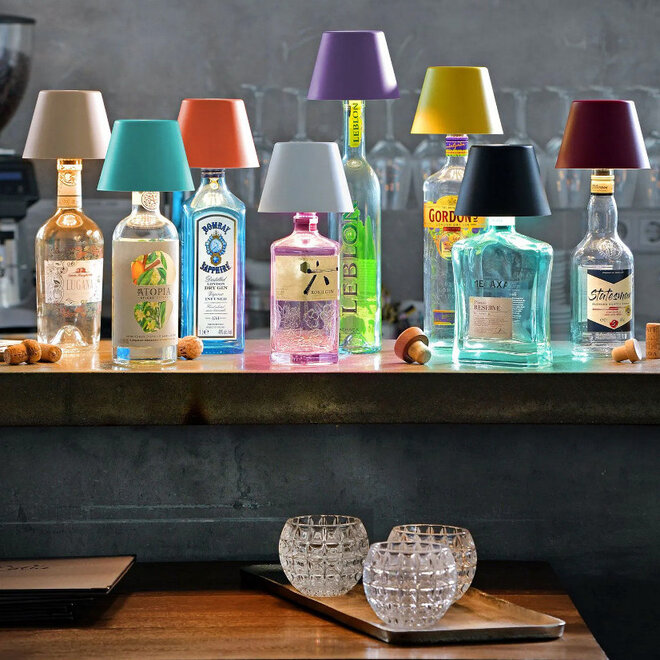 Sompex TOP 2.0 oplaadbare RGB fleslamp, antraciet