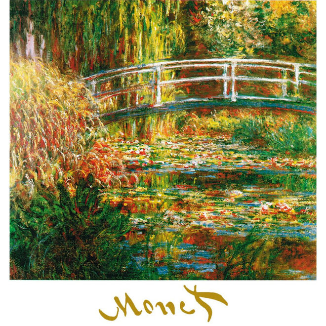 Lakdoos Tuin van Monet met Waterlelies en Japanse Brug te Giverny