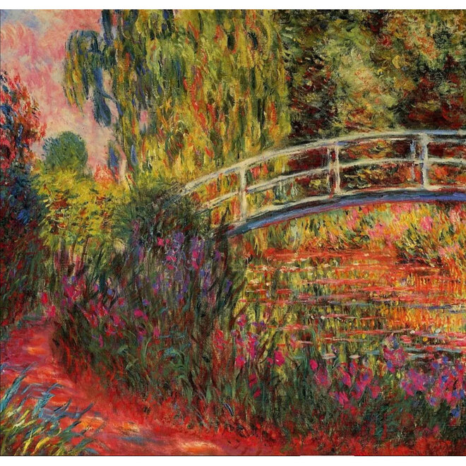 Lakdoos Tuin van Monet met Waterlelies en Japanse Brug te Giverny