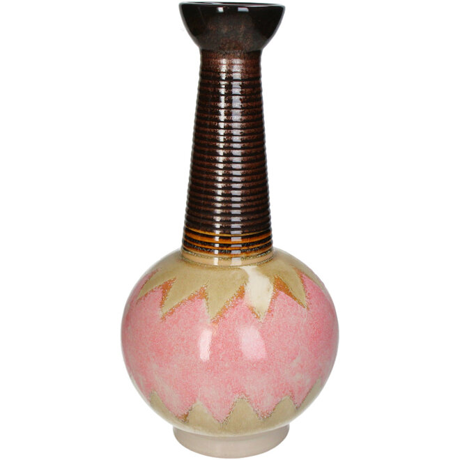 Aardewerk Vaas Estroubles, Roze, H39cm