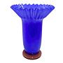 Decoratieve Glazen Vaas Blauw, H33cm
