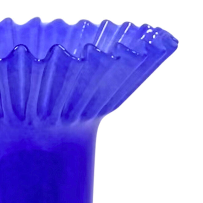 Decoratieve Glazen Vaas Blauw, H33cm