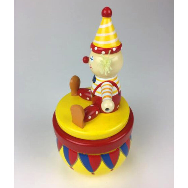 Houten Speeldoos Clown