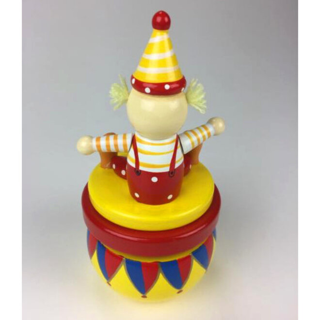 Houten Speeldoos Clown
