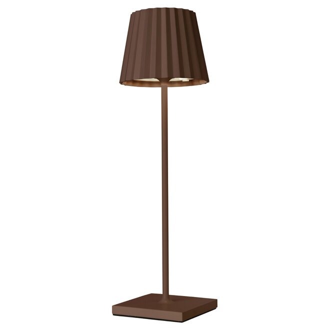 Oplaadbare Tafellamp Troll LED Bruin