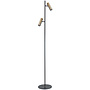 Vloerlamp Trend Zwart met brons H141cm