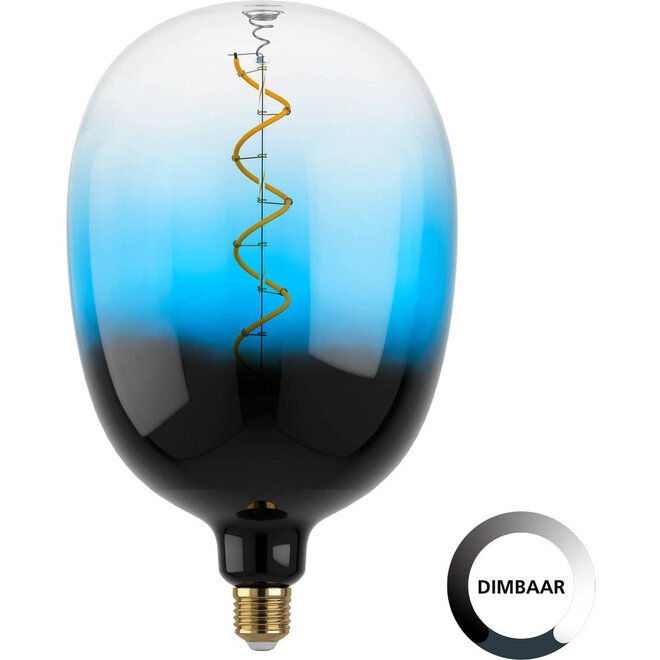 LED Filament lamp Blauw, E27  H29cm