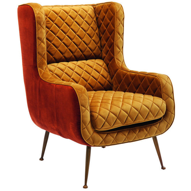Fauteuil Nonna Bruin Geel
