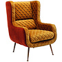 Fauteuil Nonna Bruin Geel