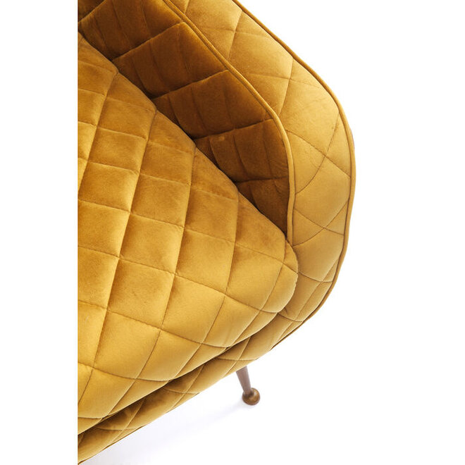 Fauteuil Nonna Bruin Geel