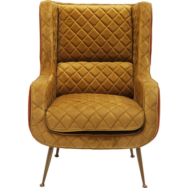 Fauteuil Nonna Bruin Geel