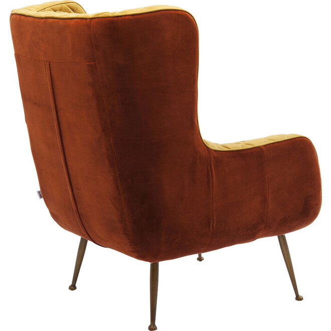 Fauteuil Nonna Bruin Geel