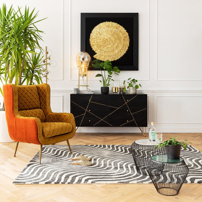 Fauteuil Nonna Bruin Geel