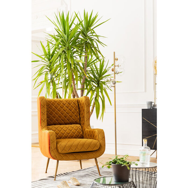 Fauteuil Nonna Bruin Geel
