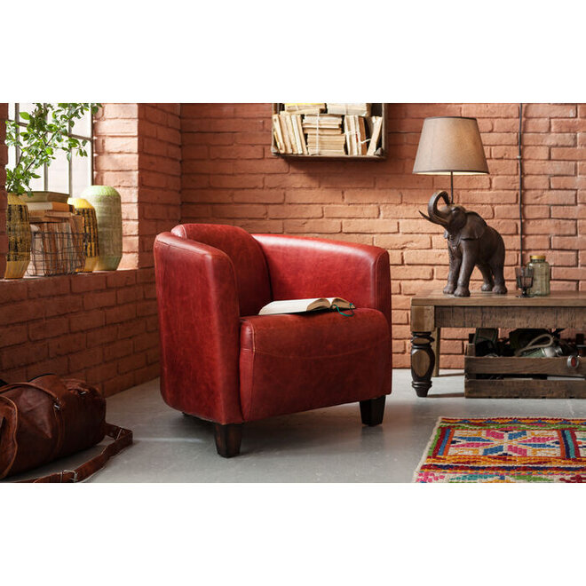 Fauteuil Cigar Lounge Rood