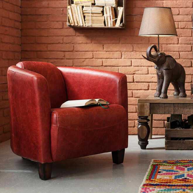 Fauteuil Cigar Lounge Rood