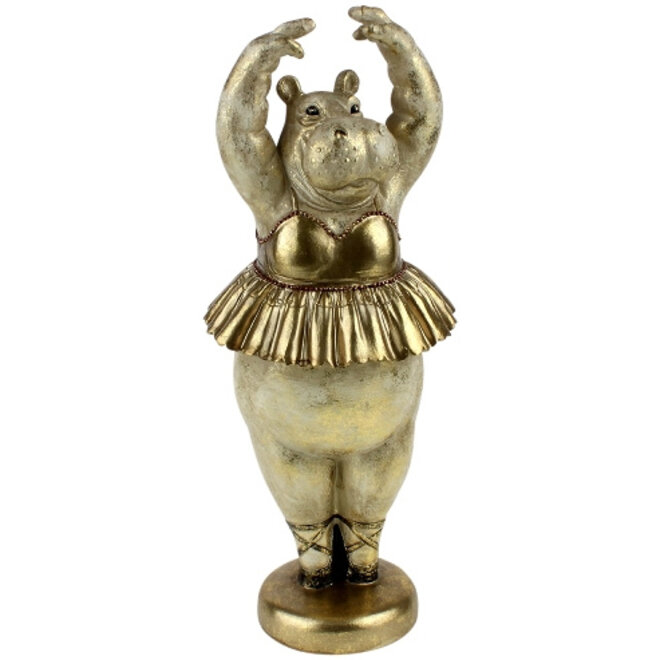 Decoratiefiguur Hippo Ballarina H46cm