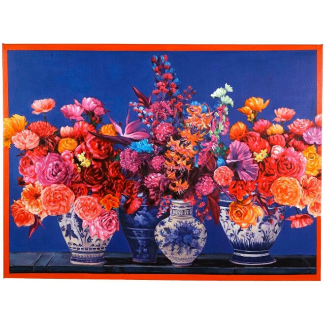 Canvas schilderij Dutch Flowers 80x100
