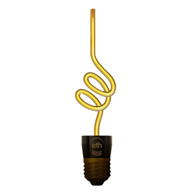 LED Filament Spiral, 3 settings E27, H18cm