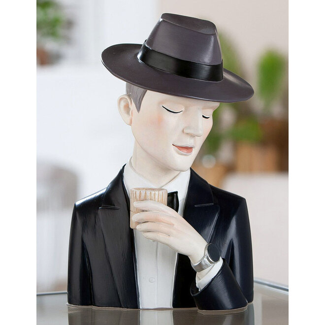 Gentleman met whiskyglas