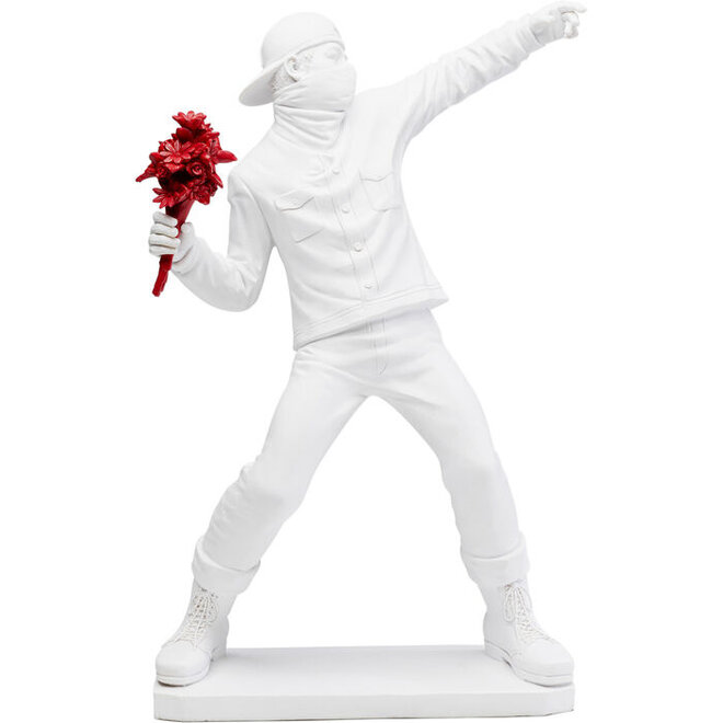 Decoratiefiguur Street Art Bouquet White H66cm