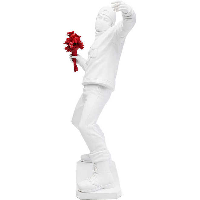 Decoratiefiguur Street Art Bouquet White H66cm