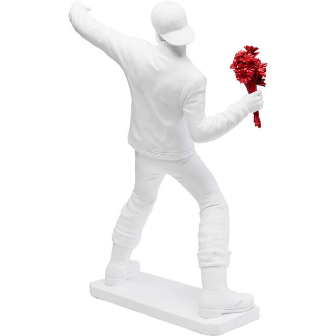 Decoratiefiguur Street Art Bouquet White H66cm