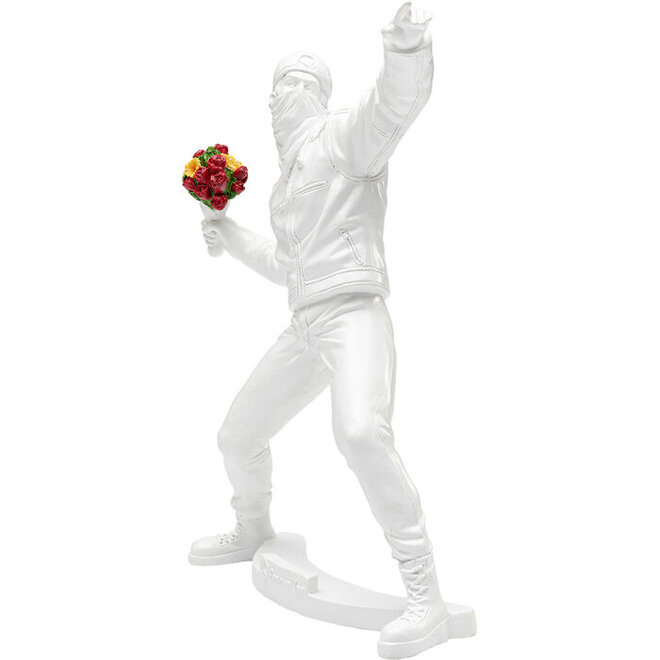 Decoratiefiguur Street Art Bouquet White H27cm