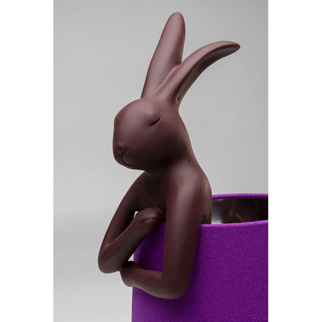 Table Lamp Animal Rabbit Matt Purple H50cm