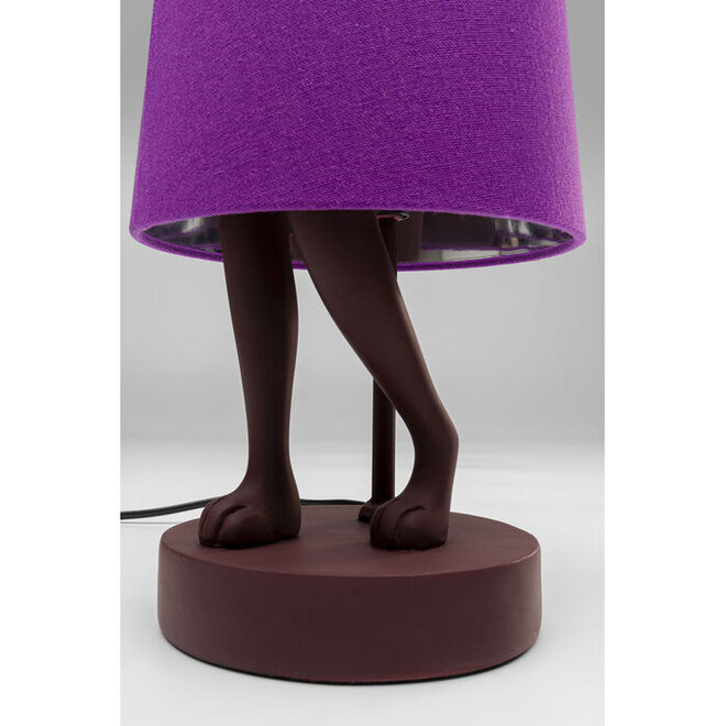 Table Lamp Animal Rabbit Matt Purple H50cm