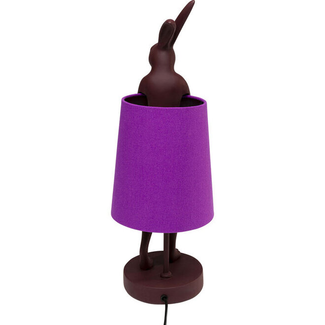 Table Lamp Animal Rabbit Matt Purple H50cm