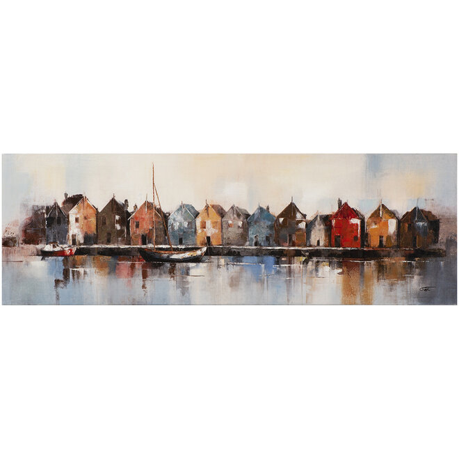 Canvas schilderij Lakeside Living 50x150