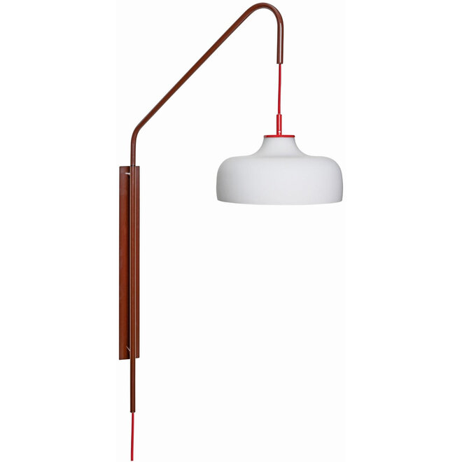 Wandlamp Current Rood Kastanjebruin