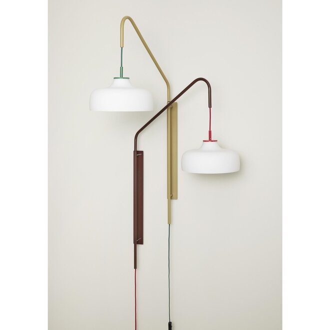 Wandlamp Current Rood Kastanjebruin