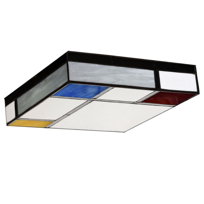 Tiffany LED Plafonnière Compositie Mondriaan