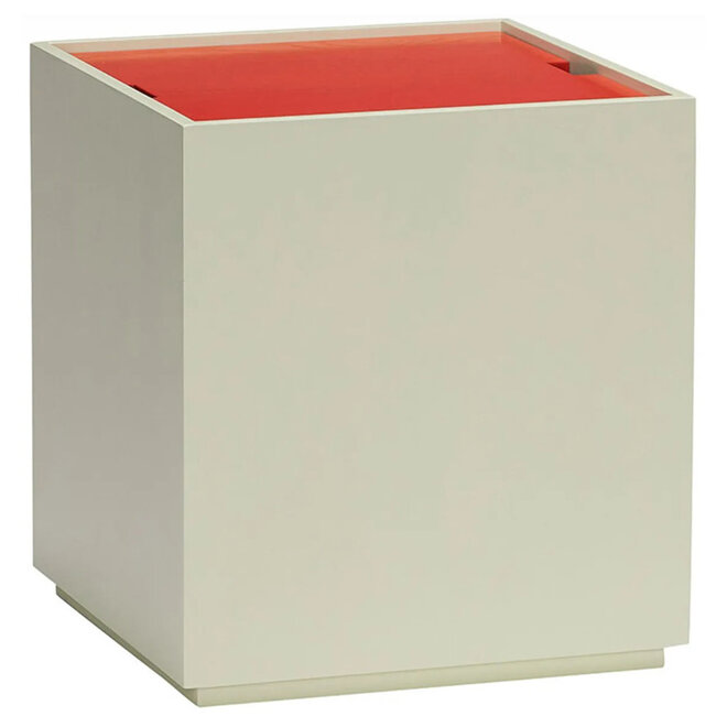 Bijzettafel en Opberg box Lichtgroen Rood H45cm