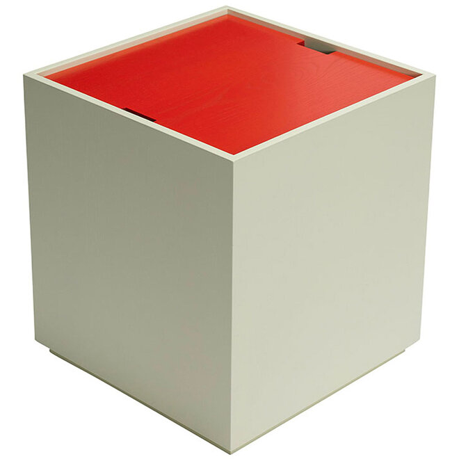 Bijzettafel en Opberg box Lichtgroen Rood H45cm