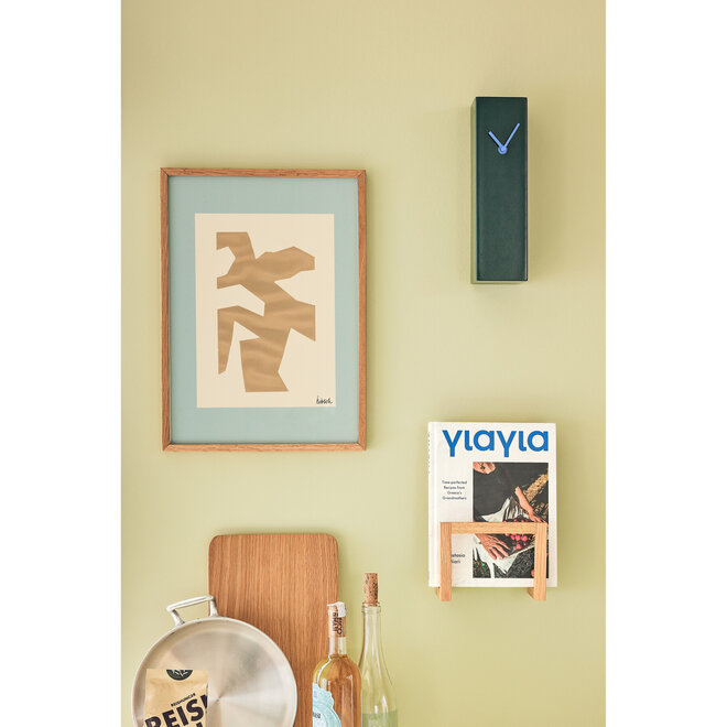 Wand- en tafelklok Hour Groen Blauw H28cm